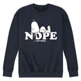 thumbnail image 1 of Peanuts - Snoopy Nope Not Today - Men's Crew Fleece Sweatshirt, 1 of 6