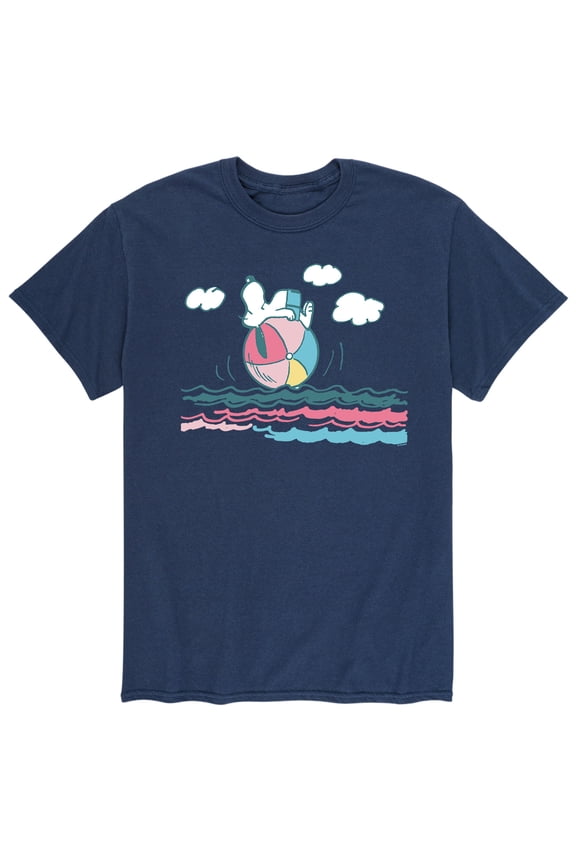 - Men's Snoopy Chill Vibes Just Hanging Short Sleeve Graphic T-Shirts