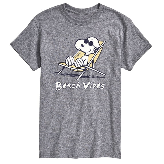 Peanuts - Men's Snoopy Chill Vibes Just Hanging Short Sleeve Graphic T-Shirts