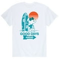 thumbnail image 1 of Peanuts - Men's Snoopy Chill Vibes Just Hanging Short Sleeve Graphic T-Shirts, 1 of 6