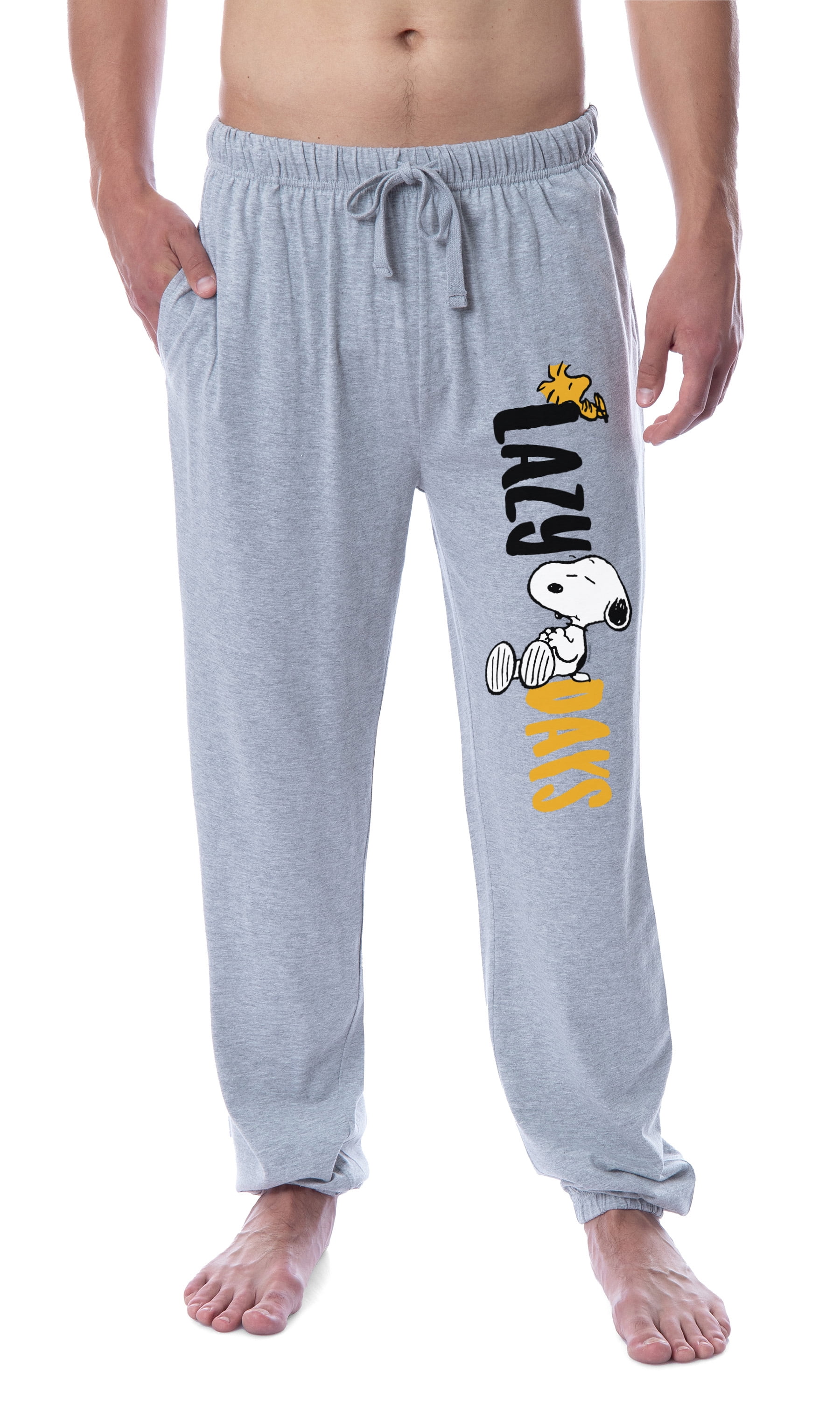 Mens snoopy best sale pajama bottoms