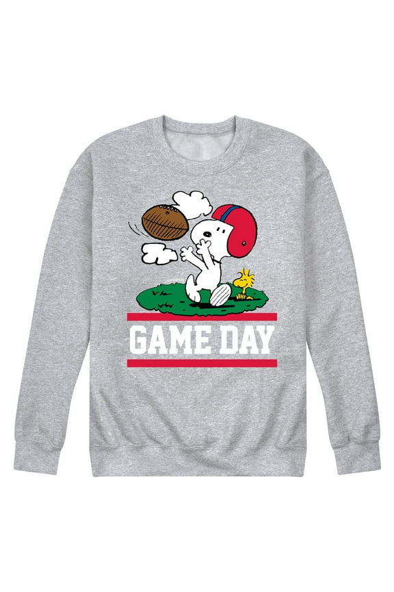 - Men's Thanksgiving Football Crewneck Fleece Sweater