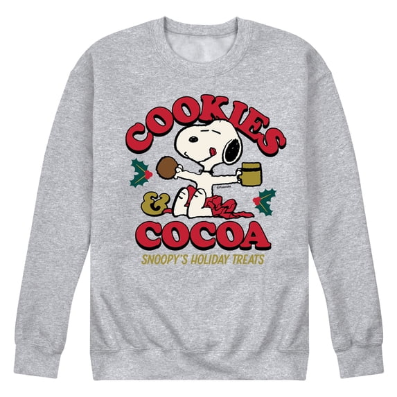 Peanuts - Men's Winter Fun Crewneck Fleece Sweatshirts