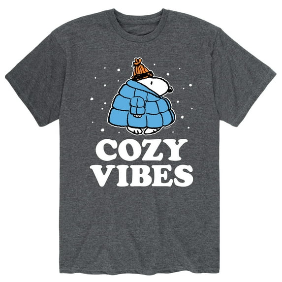 Peanuts - Men's Winter Fun Short Sleeve Graphic T-Shirts