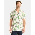 thumbnail image 1 of Peanuts Men's and Big Men's Spike Snoopy Desert Button Down Hawaiian Shirt, Sizes XS-5XL, 1 of 5