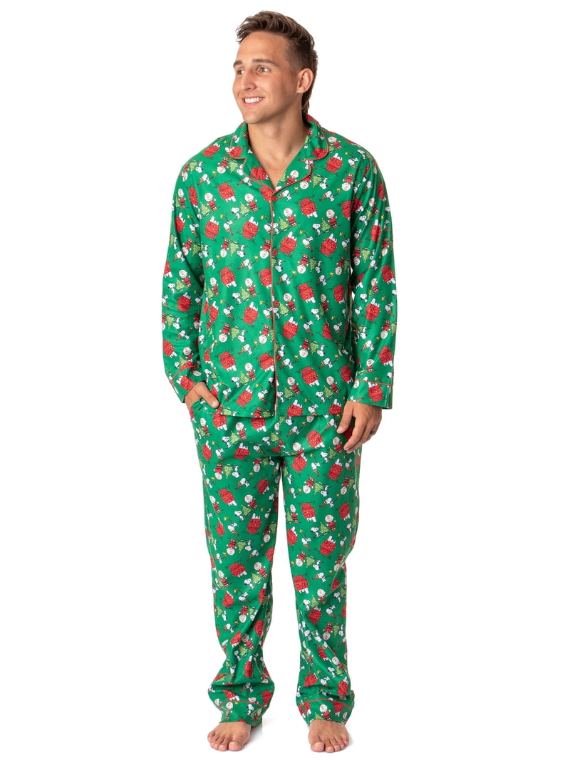 men snoopy pajamas for adults