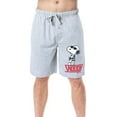 thumbnail image 1 of Peanuts Mens' Snoopy Rocker Cool Punk Character Sleep Pajama Shorts, 1 of 6