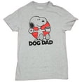 thumbnail image 1 of Peanuts  Mens T-Shirt  -  Snoopy Dog Dad Donut & Coffee (Medium), 1 of 1