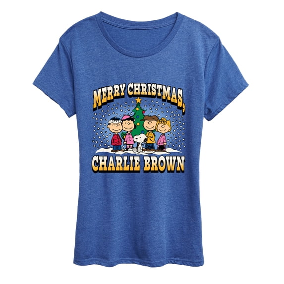 Peanuts - Merry Christmas Charlie Brown Short Sleeve Graphic T-Shirt