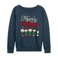 thumbnail image 1 of Peanuts - Merry Christmas Chior - Women's Lightweight French Terry Long Sleeve Shirt, 1 of 6