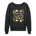 thumbnail image 1 of Peanuts - Merry Christmas Cookies - Women's French Terry Long Sleeve Pullover, 1 of 5