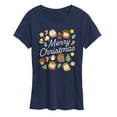 thumbnail image 1 of Peanuts - Merry Christmas Cookies - Women's Short Sleeve Graphic T-Shirt, 1 of 5