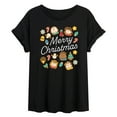 thumbnail image 1 of Peanuts - Merry Christmas Cookies - Womens Oversized Graphic T-Shirt, 1 of 5
