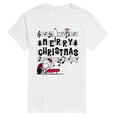 thumbnail image 1 of Peanuts - Merry Christmas Notes - Men's Short Sleeve Graphic T-Shirt, 1 of 5