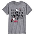 thumbnail image 1 of Peanuts - Merry Christmas Notes - Men's Short Sleeve Graphic T-Shirt, 1 of 5