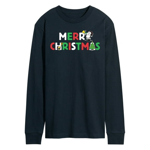 Peanuts - Merry Christmas Snoopy - Men's Long Sleeve T-Shirt