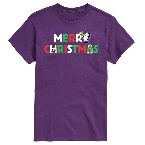 Peanuts - Merry Christmas Snoopy - Men's Short Sleeve Graphic T-Shirt