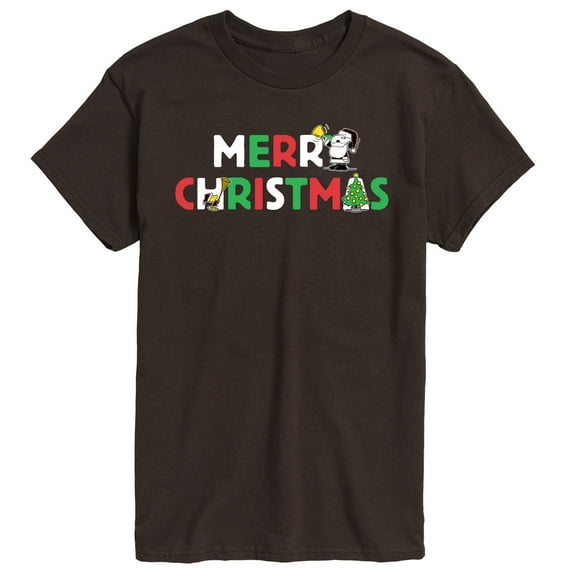 Peanuts - Merry Christmas Snoopy - Men's Short Sleeve Graphic T-Shirt