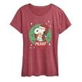 thumbnail image 1 of Peanuts - Merry Christmas Snoopy - Women's Short Sleeve Graphic T-Shirt, 1 of 5
