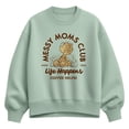 thumbnail image 1 of Peanuts - Messy Moms Club - Women's Oversized Fleece Crew Sweatshirt, 1 of 4