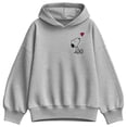 thumbnail image 1 of Peanuts - Mini Valentine Snoopy Heart - Women's Oversized Fleece Hoodie Sweatshirt, 1 of 4