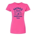 thumbnail image 1 of Peanuts - Moms Need Bedtimes Too Snoopy - Juniors Fitted Short Sleeve Graphic T-Shirt, 1 of 5