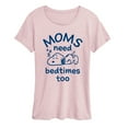 thumbnail image 1 of Peanuts - Moms Need Bedtimes Too Snoopy - Women's Short Sleeve Graphic T-Shirt, 1 of 4