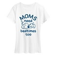 thumbnail image 1 of Peanuts - Moms Need Bedtimes Too Snoopy - Women's Short Sleeve Graphic T-Shirt, 1 of 5
