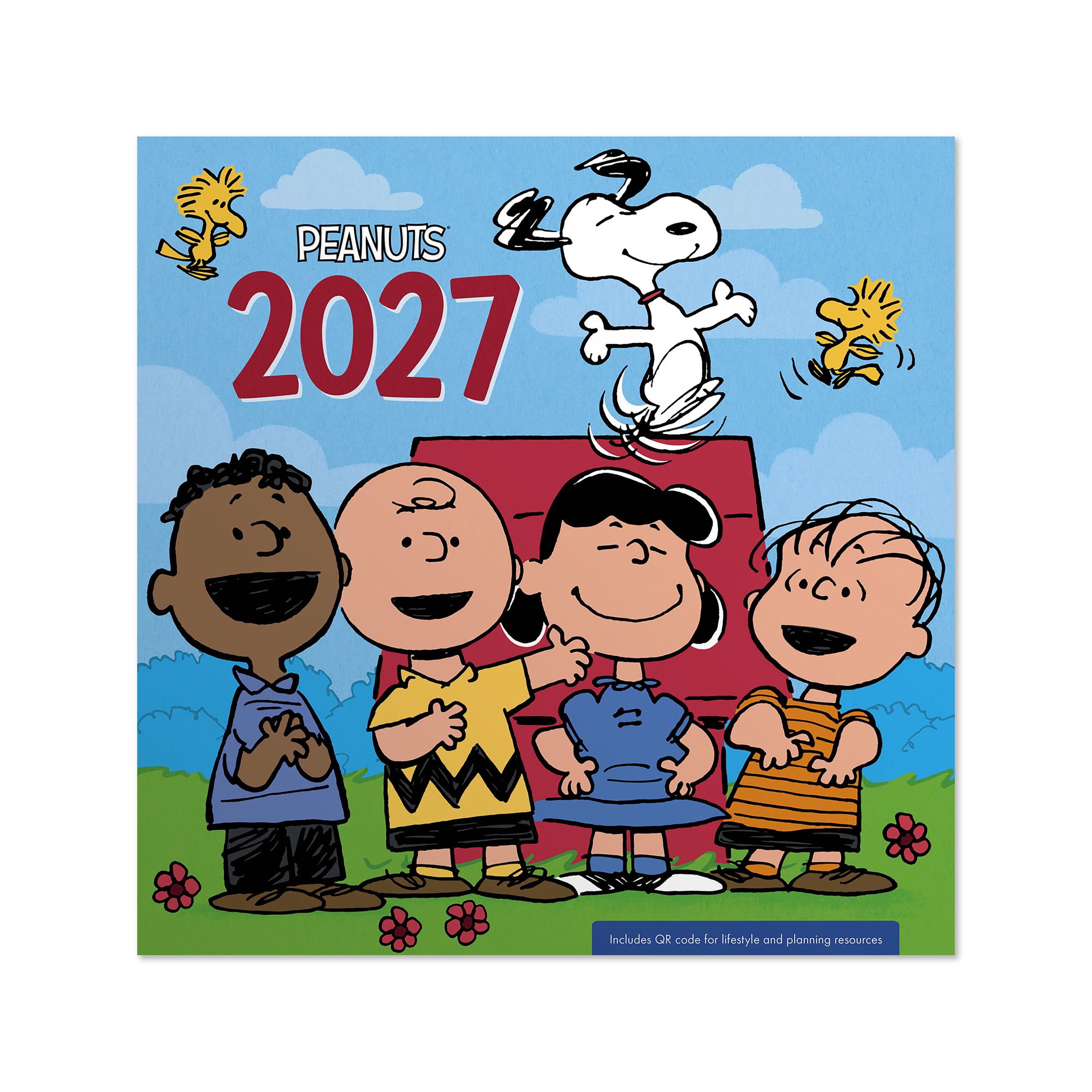 2027 Peanuts Mini Hanging Wall Calendar 7x7 January-December Gridded