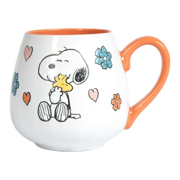 Peanuts Mother Baby Orange 20oz Ceramic Mug