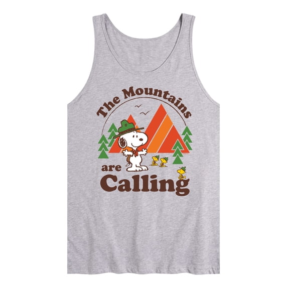 Peanuts - Mountains Are Calling - Men's Jersey Tank Top