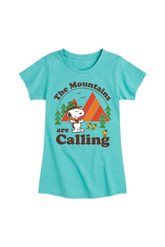 - Mountains Are Calling - Toddler And Youth Girls Short Sleeve Graphic T-Shirt
