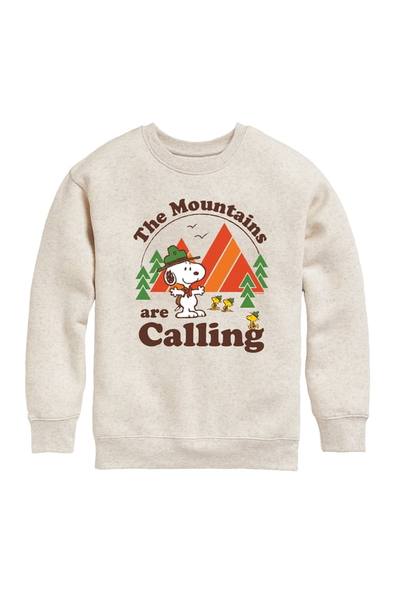 - Mountains Are Calling - Toddler & Youth Crewneck Fleece Sweatshirt