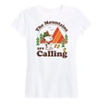 thumbnail image 1 of Peanuts - Mountains Are Calling - Women's Short Sleeve Graphic T-Shirt, 1 of 6