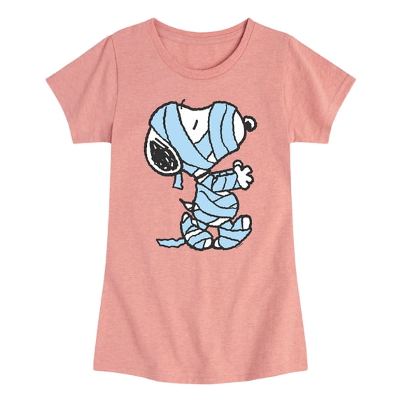 Peanuts - Mummified - Youth Girls Fitted Short Sleeve T-Shirt