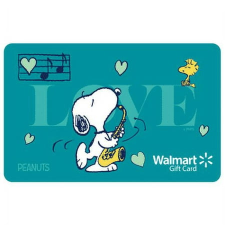 Peanuts Music of Love Walmart eGift Card