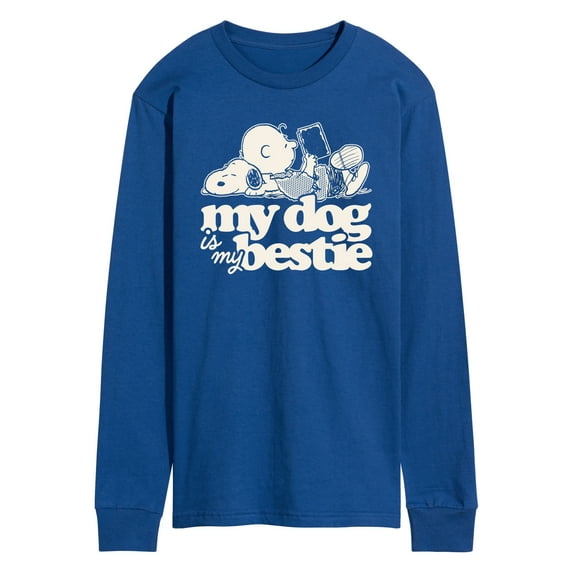 Peanuts - My Dog Is My Bestie - Men's Long Sleeve T-Shirt