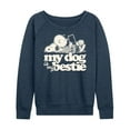 thumbnail image 1 of Peanuts - My Dog Is My Bestie - Women's Lightweight French Terry Long Sleeve Shirt, 1 of 6