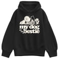 thumbnail image 1 of Peanuts - My Dog Is My Bestie - Women's Oversized Fleece Hoodie Sweatshirt, 1 of 4