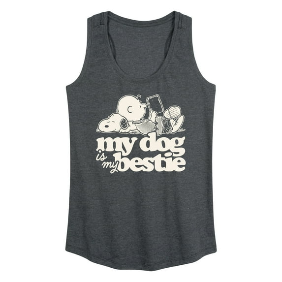 Peanuts - My Dog Is My Bestie - Women's Racerback Tank Top