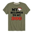 thumbnail image 1 of Peanuts - My Heart Belongs - Toddler And Youth Short Sleeve Graphic T-Shirt, 1 of 5