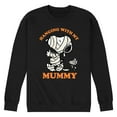 thumbnail image 1 of Peanuts - My Mummy Art - Men's Crew Neck Fleece Pullover, 1 of 5