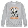 thumbnail image 1 of Peanuts - My Mummy Art - Men's Crew Neck Fleece Pullover, 1 of 5
