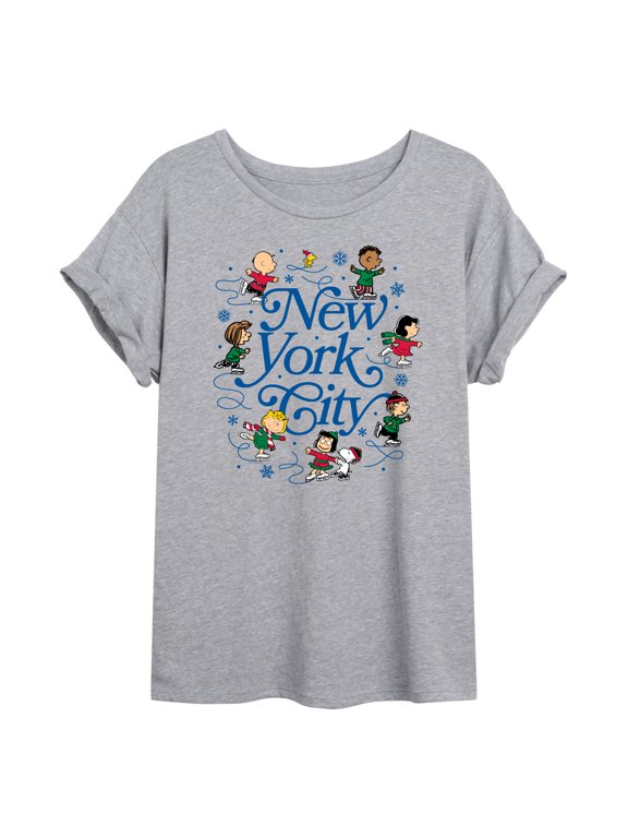 - NYC Skate - Juniors Oversized Graphic T-Shirt