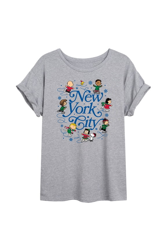 - NYC Skate - Juniors Oversized Graphic T-Shirt