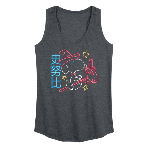 Peanuts - Neon Lunar NY Snoopy - Women's Any Way Short Sleeve Graphic Dress