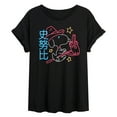 thumbnail image 1 of Peanuts - Neon Lunar NY Snoopy - Women's Oversized Graphic T-Shirt, 1 of 5
