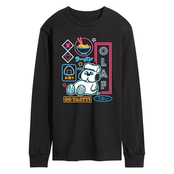 Peanuts - Neon Olaf - Men's Long Sleeve Graphic T-Shirt