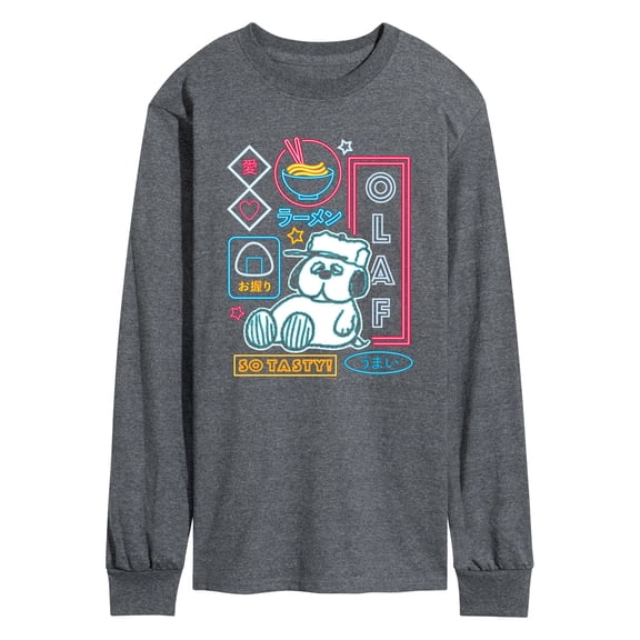 Peanuts - Neon Olaf - Men's Long Sleeve Graphic T-Shirt