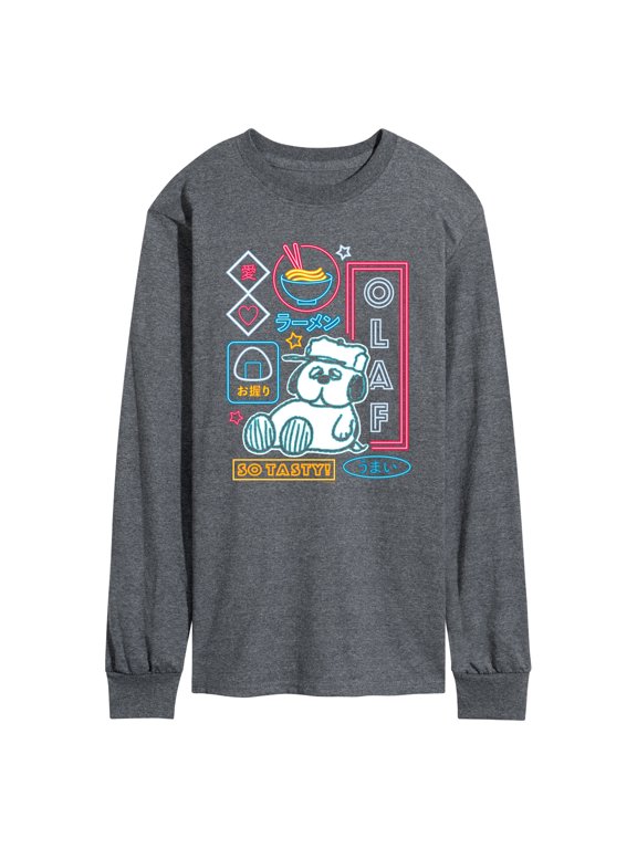 - Neon Olaf Men's Long Sleeve Graphic T-Shirt